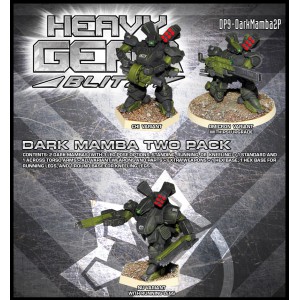 Dark Mamba Two Pack 3d Printed Resin Miniature
