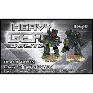 Eagle Two Pack Standing and Running Poses - 3d Printed Resin Miniatures