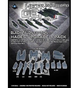 New Hades Upgrade 4 Pack for Black Talon 1.5" Gears
