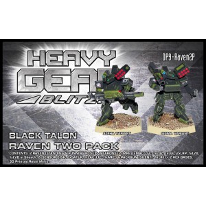 Raven Two Pack Standing and Running Poses - 3d Printed Resin Miniatures
