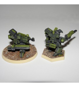 Dark Cheetah Two Pack Kneeling and Leaning Poses 3d Printed Resin Miniature
