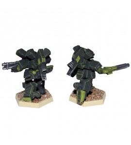 Eagle Two Pack Standing and Running Poses - 3d Printed Resin Miniatures