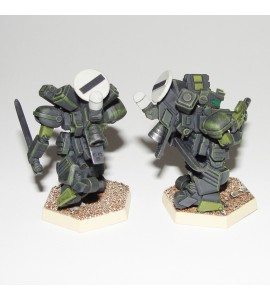 Owl Two Pack Leaning and Running Poses 3d Printed Resin Miniature