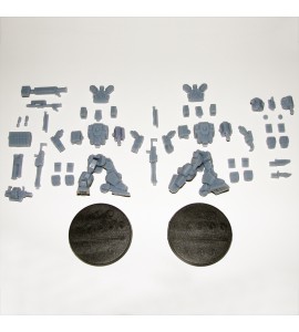 Bear Two Pack with Den Mother Upgrade Parts 3D Printed Resin Miniature