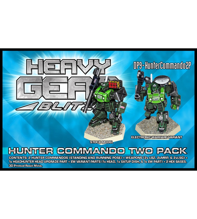 Hunter Commando Two Pack 3D Printed Resin Miniature (Pre-Order)