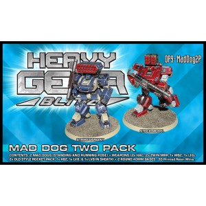 Mad Dog Two Pack 3D Printed Resin Miniature