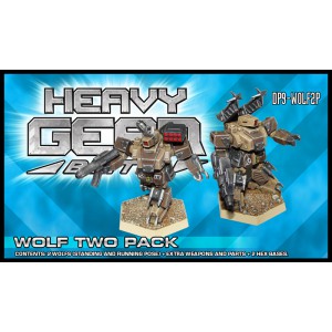 Wolf Two Pack 3d Printed Resin Miniature