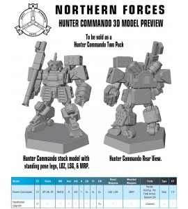 Hunter Commando Two Pack 3D Printed Resin Miniature (Pre-Order)