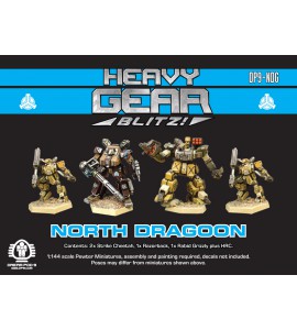 Northern Dragoon Squad (4 minis: 2x Strike Cheetah, 1x Razorback, 1x Rabid Grizzly)