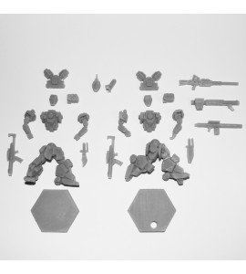 Tiger Two Pack - Standing & Running Poses 3D Printed Resin Miniature