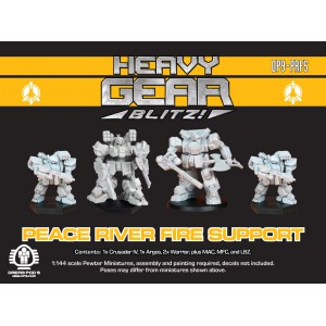 Peace River Fire Support Squad (4 minis: 1x Crusader IV, 1x Argos, 2x Warrior)