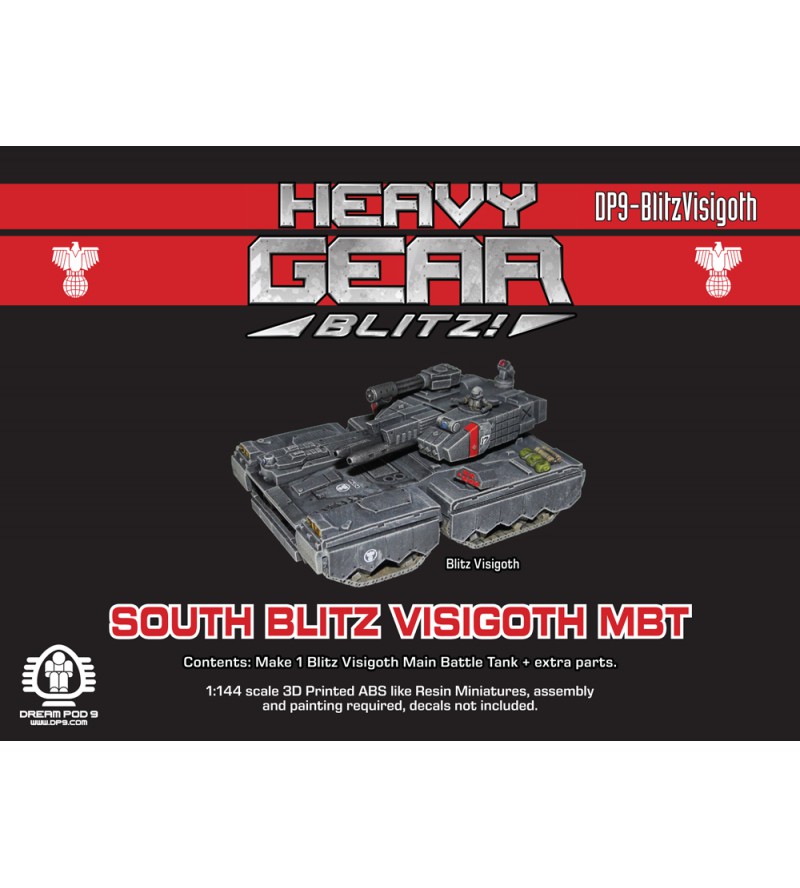 South Blitz Visigoth Main Battle Tank - 3D Printed Resin Miniature
