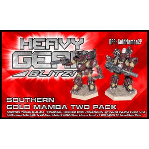 Gold Mamba Two Pack 3D Printed Resin Minis