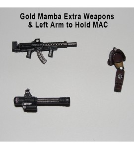 South Mountaineering Squad (2x Gold Mamba, 2x Rock Mamba, plus extra parts and weapons) 3D Printed Resin Minis