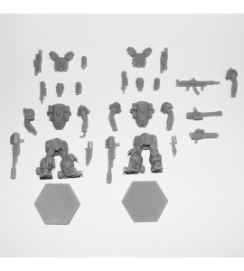 Gold Mamba Two Pack 3D Printed Resin Minis