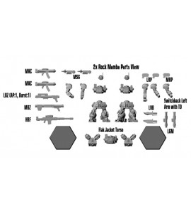 South Mountaineering Squad (2x Gold Mamba, 2x Rock Mamba, plus extra parts and weapons) 3D Printed Resin Minis
