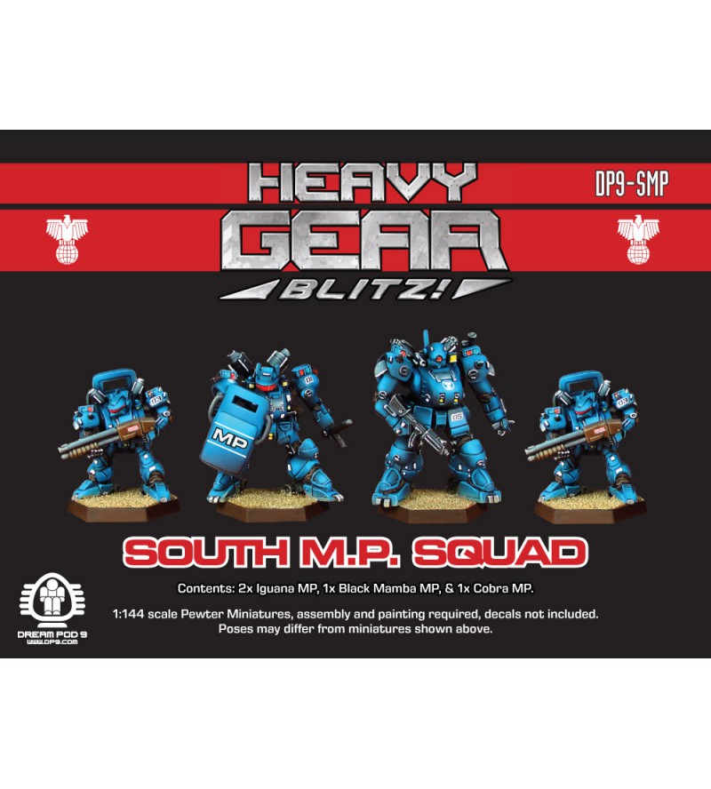 Southern Military Police Squad (4 minis: 2x Iguana MP, 1x Black Mamba MP, 1x Cobra MP)