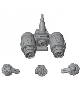 South - Naga Strider Hydro Pack Parts - 3D Printed Resin Parts
