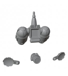 South - Naga Strider Hydro Pack Parts - 3D Printed Resin Parts