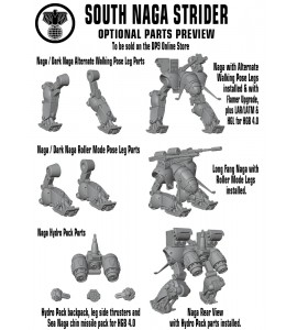 South Naga Strider - 3D Printed Resin Miniature