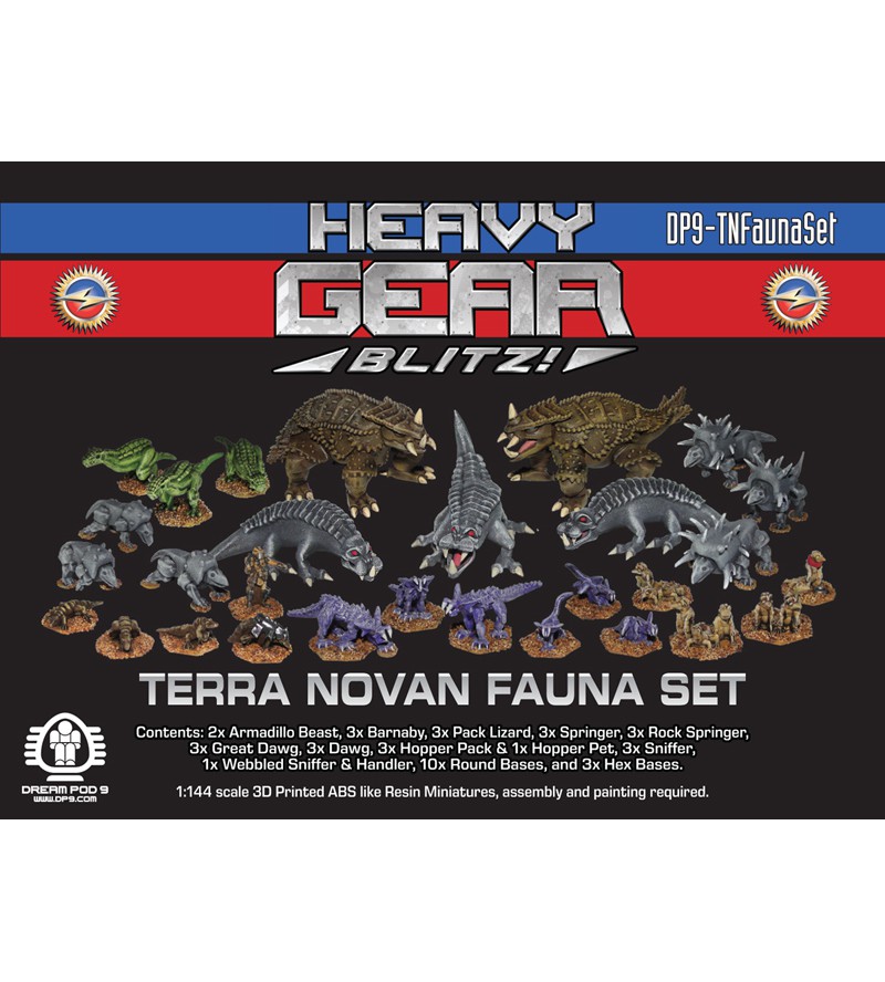 Terra Novan Fauna Set - 3D Printed Resin Miniatures