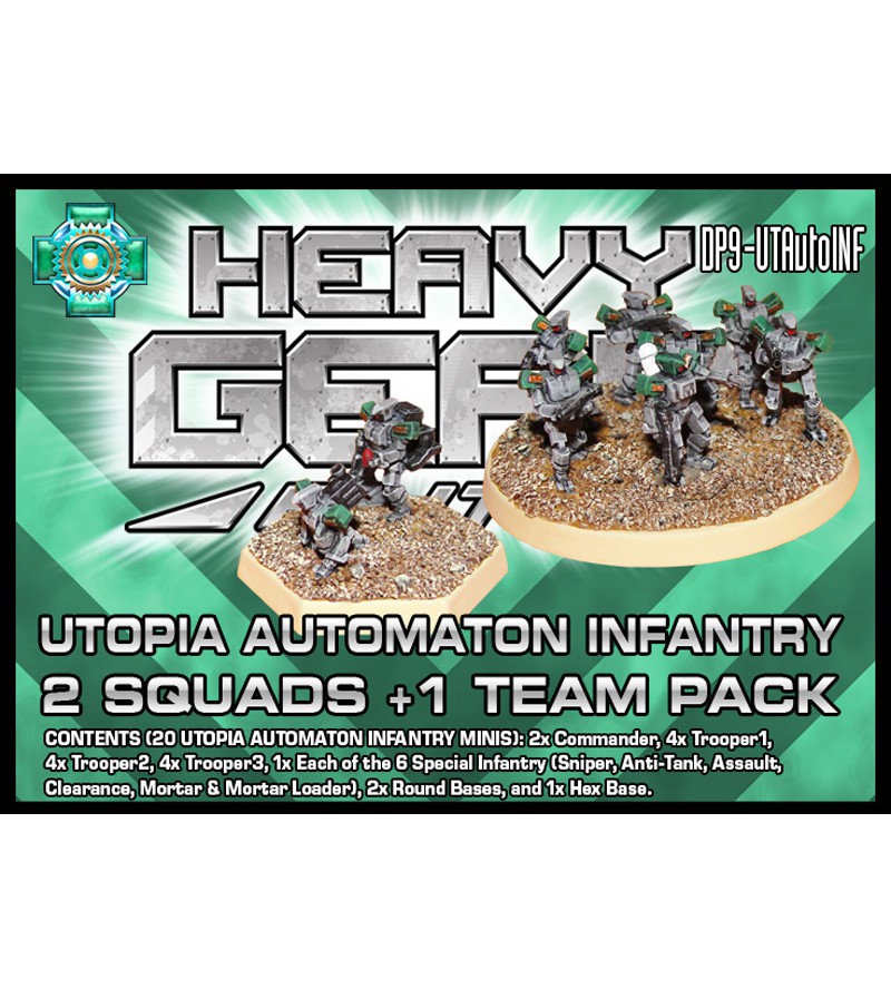 Utopia Automaton Infantry 2 Squads + 1 Team Pack