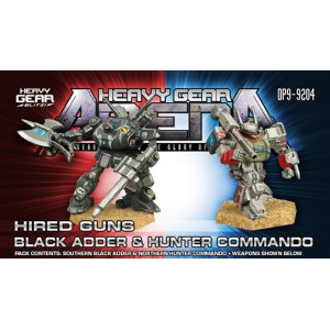 Heavy Gear Arena - Hired Guns Black Adder & Hunter Commando Pack