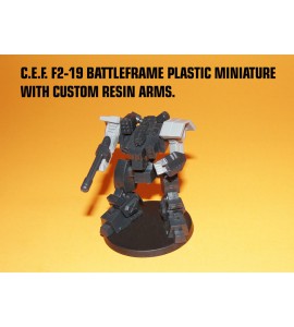 Custom Resin Arms for F2-19 Battleframe Plastic Miniature