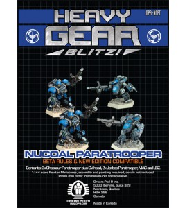 NuCoal Paratrooper Squad (4 minis: 2x Chasseur Paratooper, 2x Jerboa Paratrooper)