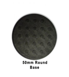 50mm Round Base (Black Plastic)
