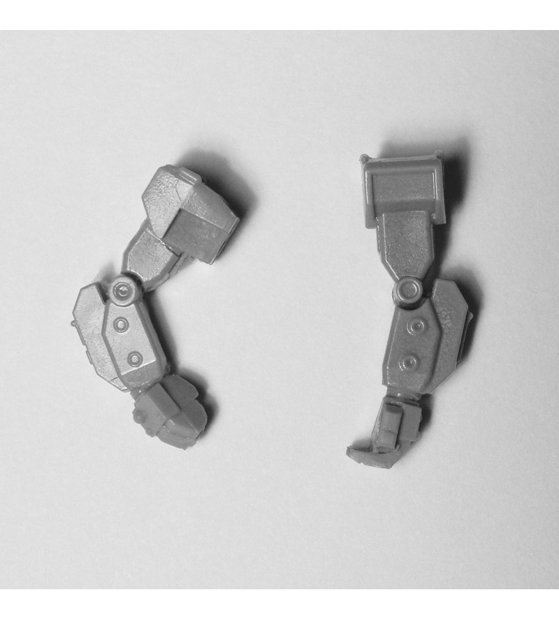 Custom Resin Arms for Kodiak Plastic Miniature to Hold Weapon Across Torso