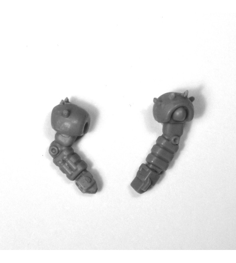 Custom Resin Arms for Iguana Plastic Miniature to Hold Weapon Across Torso