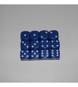 Jovian Wars: 12 Blue D6 with White Dots Jovian Faction