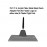 Jovian Wars: Acrylic Base Plate 3"x1.5"A Blank Black Resin Adaptor Part & Black Plastic Post
