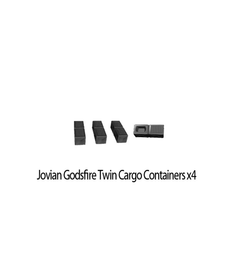Jovian Wars: Jovian Godsfire Twin Cargo Pewter Parts x4