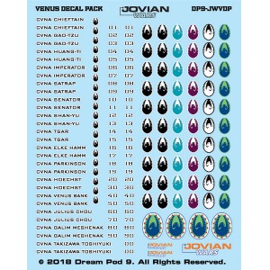 Jovian Wars: Venus Decal Sheet