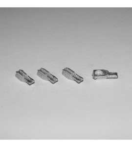 Jovian Wars: Twin Particle Cannon / Beam Projector Pewter Parts x4