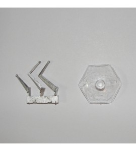 Jovian Wars: Exo Armor or Fighter Squad Base (3 pewter posts and clear plastic base)