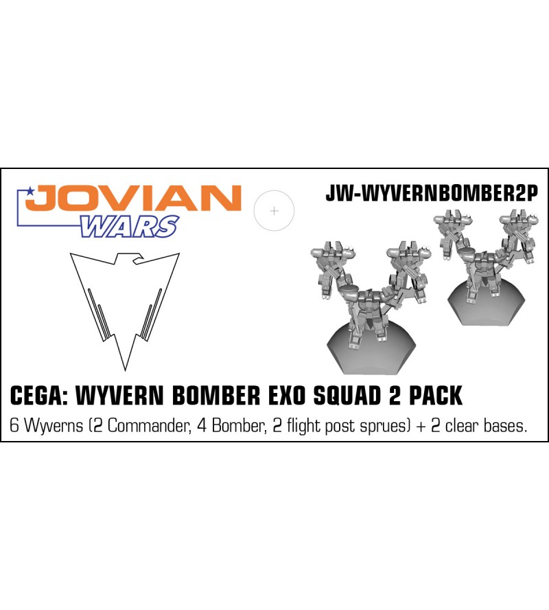 Jovian Wars: CEGA Wyvern Bomber Exo Armor Squad 2 Pack