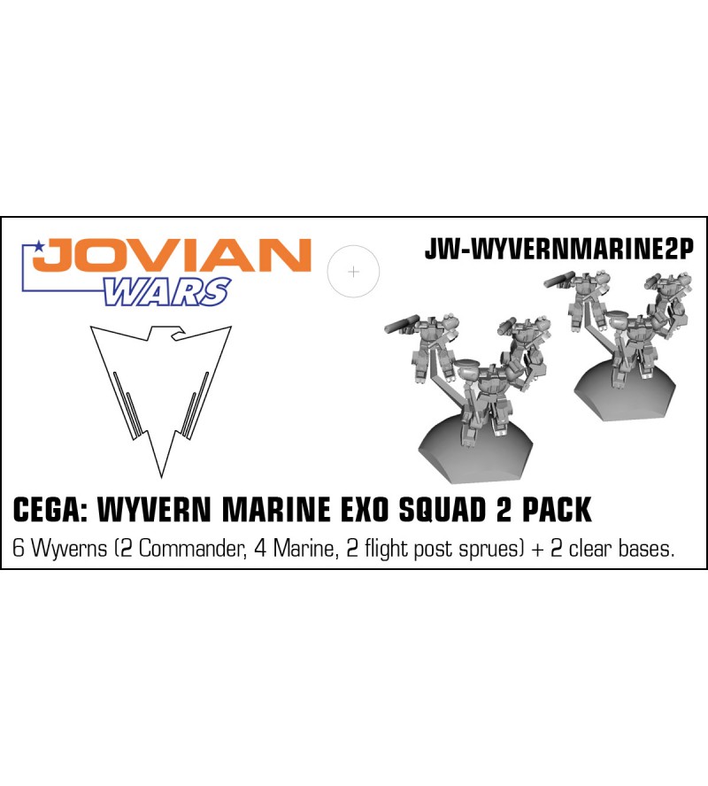 Jovian Wars: CEGA Wyvern Marine Exo Armor Squad 2 Pack