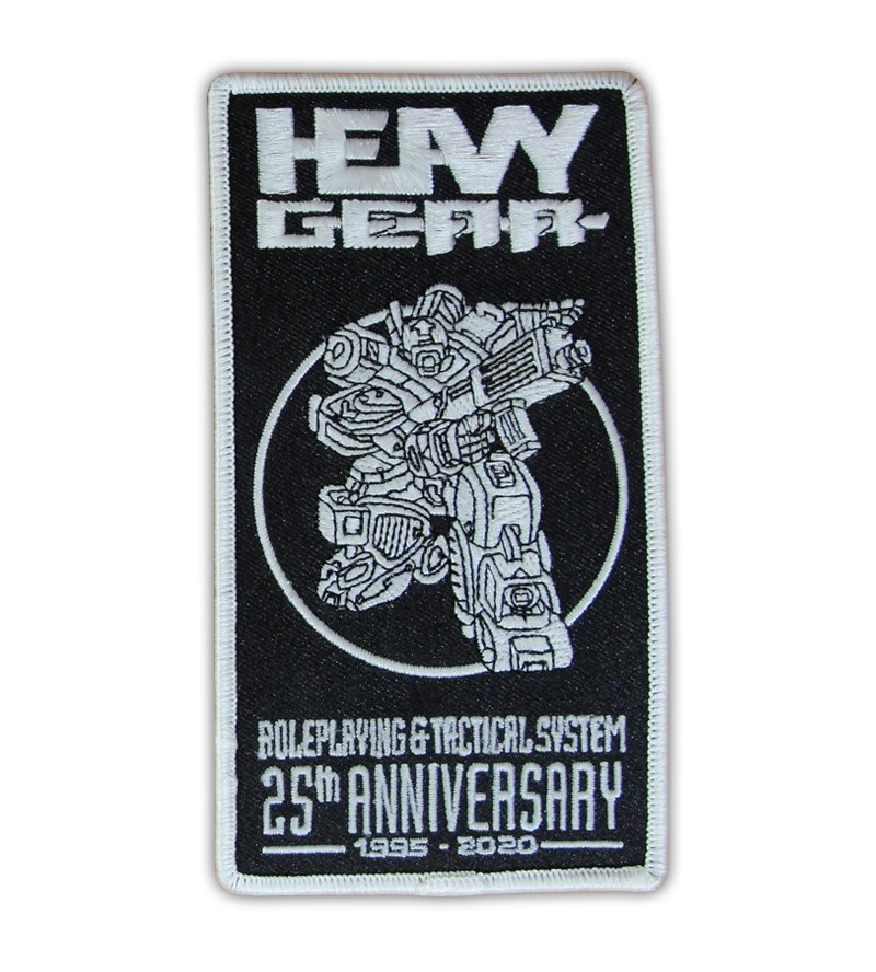 Heavy Gear 25th Anniversary Glow in the Dark Thread Patch