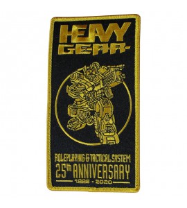 Heavy Gear 25th Anniversary Gold Thread Patch